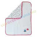 AKCIÓS - 30% Bélelt pamut babatakaró, újszülött pléd - Bagoly (82x65 cm)