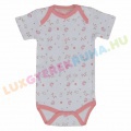 AKCIÓS - 30% Miffi rövid ujjú pamut body, lány kombidressz - Fehér