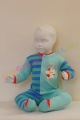 UTOLSÓ - F.S. Baby elöl gombolós pamut rugdalózó fiúknak, kezeslábas, pizsama - Little Star