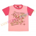 UTOLSÓ! - Hello Kitty mintás rövid ujjú nyári pamut póló, kislány felső - Safari adventure