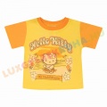 UTOLSÓ! - Hello Kitty mintás rövid ujjú nyári pamut póló, kislány felső - Havai, sárga