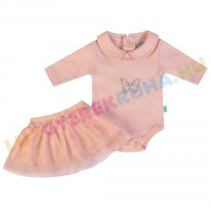 UTOLSÓ! - F.S. Baby hosszú ujjú pamut body, kombidressz és szoknya lányoknak - Butterfly