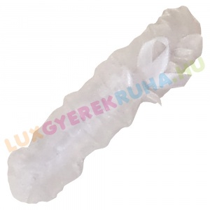 AKCIÓS - 25% Lux elegáns organza fejpánt, alkalmi lány hajpánt (Fehér)