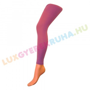 UTOLSÓ! - Elegáns, 3/4-es lila nylon leggings, női leggings, kamasz lábfejnélküli harisnya