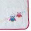 AKCIÓS - 30% Bélelt pamut babatakaró, újszülött pléd - Bagoly (82x65 cm)