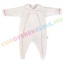 UTOLSÓ! - F.S. Baby hátul gombolós alkalmi plüss rugdalózó lányoknak, kezeslábas, pizsama - Classic Pink