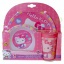 AKCIÓS - 30% Hello Kitty 3 db-os melamin baba étkészlet, gyerek étkészlet (Lapos tányér, mély tányér, pohár)