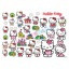 AKCIÓS - 50% Hello Kitty 40 db-os dekor matrica csomag gyerekszobába